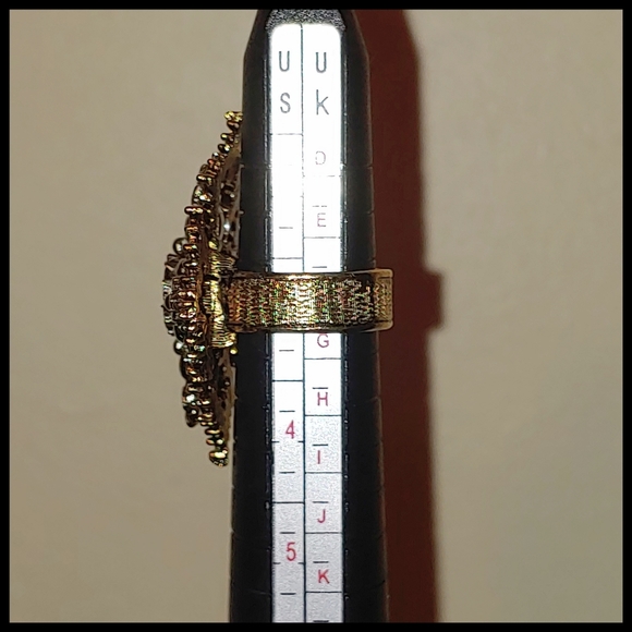 Vintage Maltese Cross Ring, Marked Art - Picture 4 of 6